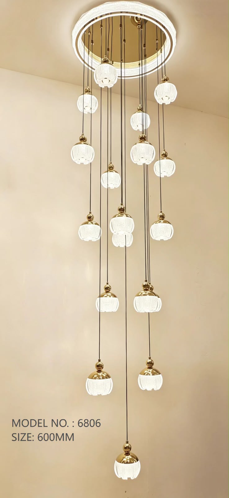 Duplex chandelier